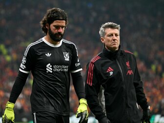 Oberschenkelverletzung: Liverpool länger Wochen ohne Alisson Oberschenkelverletzung: Liverpool länger Wochen ohne Alisson