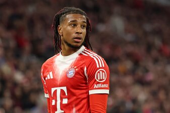 Michael Olise of Bayern Muenchen reacts during the UEFA Champions League 2025/26 League Phase MD1 match between FC Bayern München and Chelsea FC at Football Arena Munich on September 17, 2025 in Muni Michael Olise of Bayern Muenchen reacts during the UEFA Champions League 2025/26 League Phase MD1 match between FC Bayern München and Chelsea FC at Football Arena Munich on September 17, 2025 in Muni