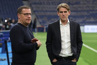 Eberl (l.) und Freund (r.) haben sich die Trainersuche beim FC Bayern München wohl einfacher vorgestellt. Foto: Alexander Hassenstein/Getty Images Eberl (l.) und Freund (r.) haben sich die Trainersuche beim FC Bayern München wohl einfacher vorgestellt. Foto: Alexander Hassenstein/Getty Images