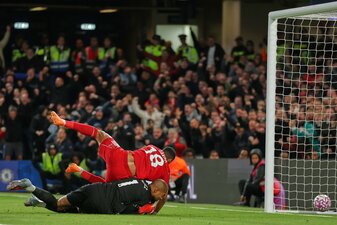 Ein Tor mit vollem Einsatz - aber zu wenig für den FC Liverpool. Ein Tor mit vollem Einsatz - aber zu wenig für den FC Liverpool.