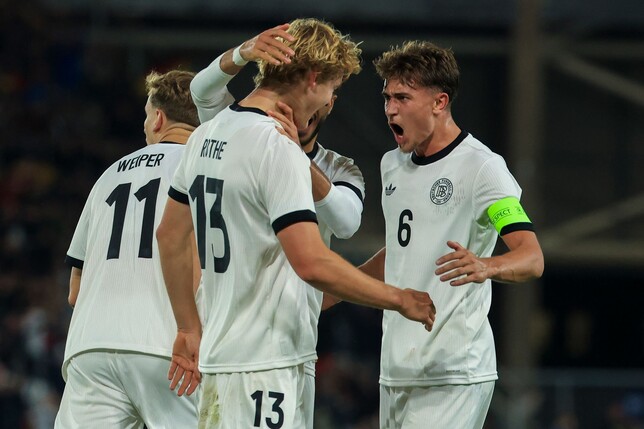Nach der Pause hatte die deutsche Mannschaft kurz Grund zum Jubeln.