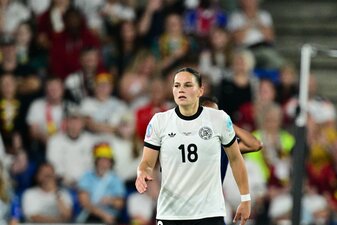 Leipzigs Giovanna Hoffmann könnte das Halbfinale der Nations League verpassen. Leipzigs Giovanna Hoffmann könnte das Halbfinale der Nations League verpassen.