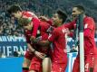 Bayer Leverkusen gewinnt beim FC Schalke 04 dank des Treffers von Stefan Kießling. Foto: Bernd Thissen