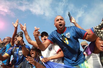Kap Verde feiert die WM-Premiere. Kap Verde feiert die WM-Premiere.