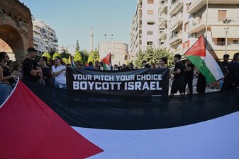 Spiele von Maccabi Tel Aviv waren zuletzt immer hochbrisant und von Protesten begleitet. Spiele von Maccabi Tel Aviv waren zuletzt immer hochbrisant und von Protesten begleitet.