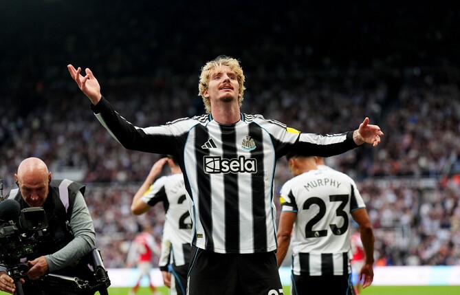 Nick Woltemade gelang in der Premier League schon sein viertes Tor für Newcastle.