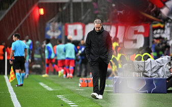 Erste Niederlage für Trainer Kasper Hjulmand. Erste Niederlage für Trainer Kasper Hjulmand.