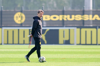 Trainer Niko Kovac möchte mit Borussia Dortmund im DFB-Pokal weit kommen. (Archivbild) Trainer Niko Kovac möchte mit Borussia Dortmund im DFB-Pokal weit kommen. (Archivbild)