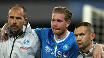 Muskelverletzung: Neapel monatelang ohne De Bruyne Muskelverletzung: Neapel monatelang ohne De Bruyne