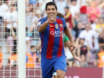 Luis Suárez steht vor einer Vertragsverlängerung (Quelle: FIRO/SID) Luis Suárez steht vor einer Vertragsverlängerung (Quelle: FIRO/SID)