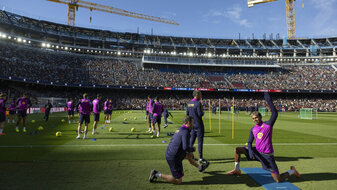 Barca trainiert im Camp Nou - Rückkehr schon im November? Barca trainiert im Camp Nou - Rückkehr schon im November?