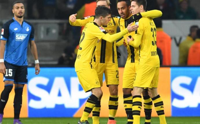 Dier TSG Hoffenheim bleibt in der Bundesliga weiter ungeschlagen. Foto: Uwe Anspach