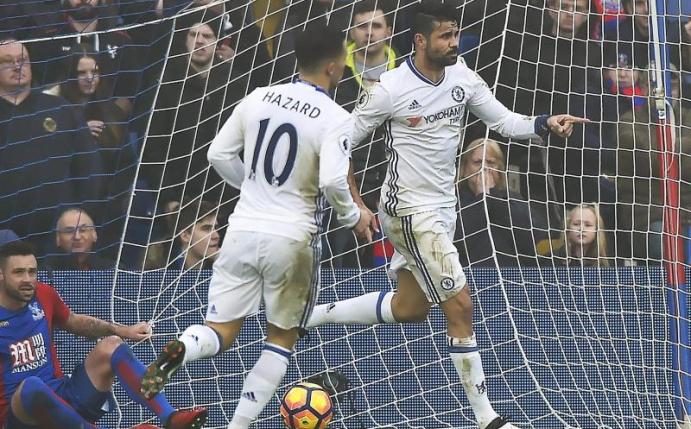 Chelseas Diego Costa (r) schoss den 1:0-Siegtreffer. Hannah Mckay Foto: Hannah Mckay