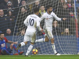 Chelseas Diego Costa (r) schoss den 1:0-Siegtreffer. Hannah Mckay Foto: Hannah Mckay Chelseas Diego Costa (r) schoss den 1:0-Siegtreffer. Hannah Mckay Foto: Hannah Mckay