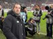 Zur Premiere einen Sieg: Augsburgs Trainer Manuel Baum. Foto: Stefan Puchner
<br>dpa-infocom GmbH