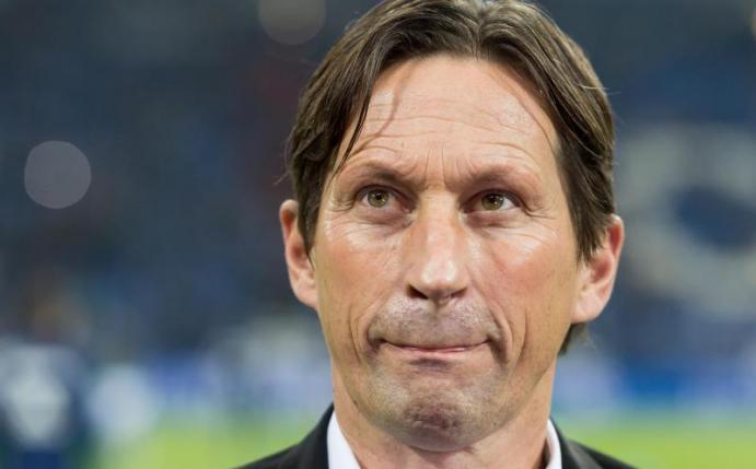 Steht in der Kritik: Leverkusens Trainer Roger Schmidt. Foto: Guido Kirchner
<br>dpa-infocom GmbH