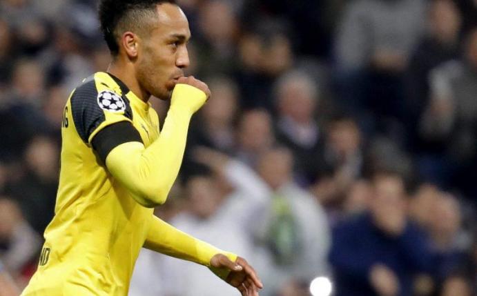 BVB-Stürmer Pierre-Emerick Aubameyang will auch gegen Augsburg jubeln. Foto: JuanJo Martin
<br>dpa-infocom GmbH