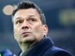 Schalkes Manager Christian Heidel glaubt an ein enges Spiel. Foto: Jan Woitas