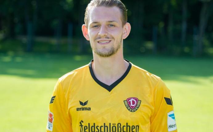 Dynamo Dresdens Marc Wachs wurde Opfer eines Gewaltverbrechens. Foto: Thomas Eisenhuth
<br>dpa-infocom GmbH