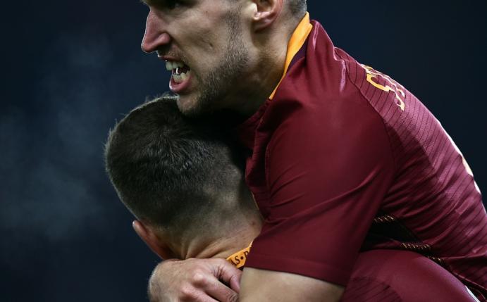 Dzeko erzielte das 2:1 für Rom (Quelle: SID)