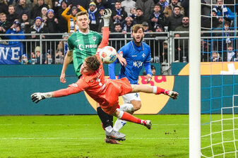 Kilian Corredor (r.) erzielt das 1:0 für Darmstadt gegen Münster. Kilian Corredor (r.) erzielt das 1:0 für Darmstadt gegen Münster.