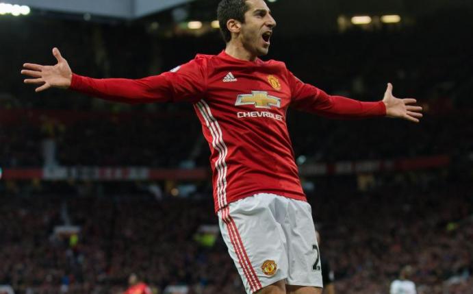 Henrich Mchitarjan erzielte für Manchester United ein Traumtor. Foto: Peter Powell
<br>dpa-infocom GmbH