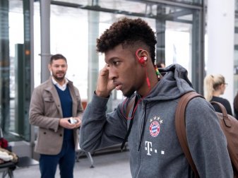Kingsley Coman trainierte in Doha bisher nur individuell. Foto: Sven Hoppe
<br>dpa-infocom GmbH