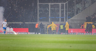 Foto: Vorkommnisse in Dresden: Görlich kündigt harte Konsequenzen für Hertha-Fans an