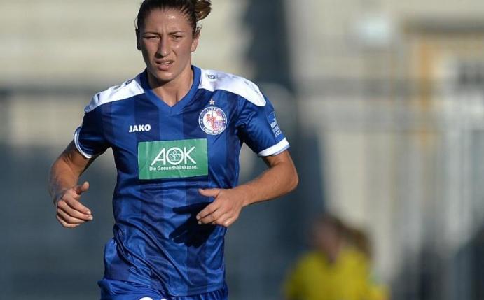 Bianca Schmidt verlängert bei Turbine Potsdam bis 2019. Foto: Lukas Barth