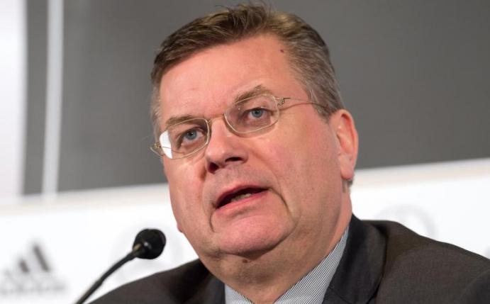 DFB-Präsident Reinhard Grindel hat «volles Vertrauen in die Staatsanwaltschaft». Foto: Guido Kirchner