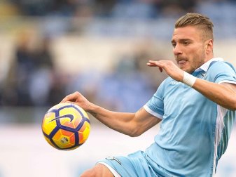 Ciro Immobile erzielte das 4:2 für Lazio Rom
Ciro Immobile erzielte das 4:2 für Lazio Rom