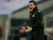 Unzufrieden: Hecking und Gladbach spielen 0:0