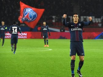 Edinson Cavani schoss Paris St. Germain mit zwei Treffern zum Sieg. Foto: Christophe Petit Tesson Edinson Cavani schoss Paris St. Germain mit zwei Treffern zum Sieg. Foto: Christophe Petit Tesson