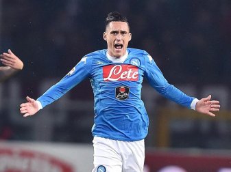 José Callejon traf zum zwischenzeitlichen 2:0 für Neapel. Foto: Alessandro Di Marco José Callejon traf zum zwischenzeitlichen 2:0 für Neapel. Foto: Alessandro Di Marco