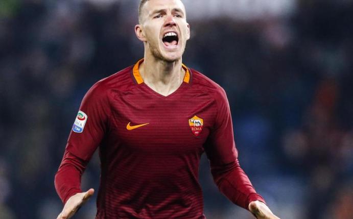 Edin Dzeko schoss die AS Roma zum 1:0-Sieg. Foto: Angelo Carconi