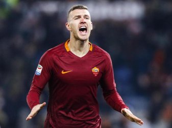 Edin Dzeko schoss die AS Roma zum 1:0-Sieg. Foto: Angelo Carconi Edin Dzeko schoss die AS Roma zum 1:0-Sieg. Foto: Angelo Carconi