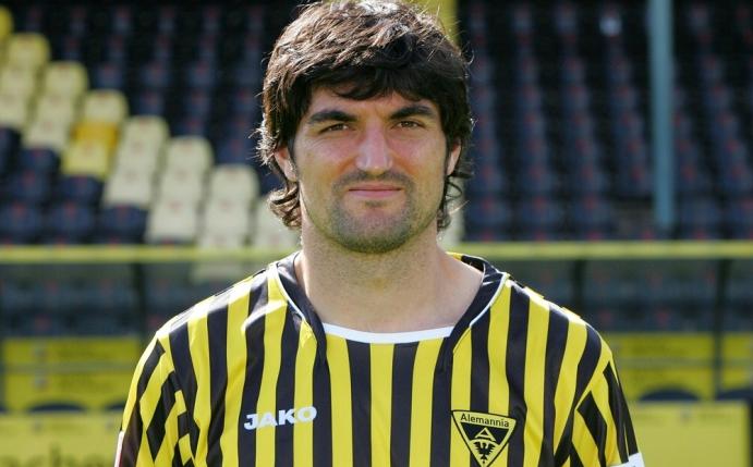 Alexander Klitzpera 2008 im Trikot von Alemannia Aachen