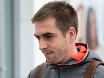 Philipp Lahm hatte in Berlin Abschied vom verstorbenen früheren Bundespräsidenten Roman Herzog genommen. Foto: Sven Hoppe