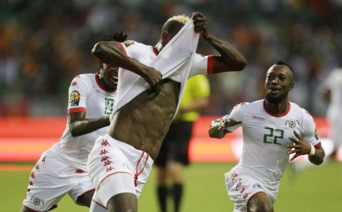 Aristide Bancé traf für Burkina Faso zum wichtigen 1:0 gegen Tunesien. Foto: Sunday Alamba