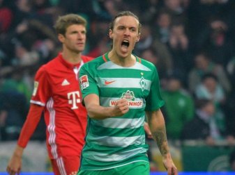 Dem Bremer Max Kruse gelang gegen den FC Bayern ein schöner Treffer. Foto: Axel Heimken Dem Bremer Max Kruse gelang gegen den FC Bayern ein schöner Treffer. Foto: Axel Heimken
