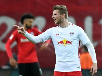 Leipzigs Timo Werner wird im Spiel gegen Borussia Dortmund fehlen. Foto: Hendrik Schmidt Leipzigs Timo Werner wird im Spiel gegen Borussia Dortmund fehlen. Foto: Hendrik Schmidt