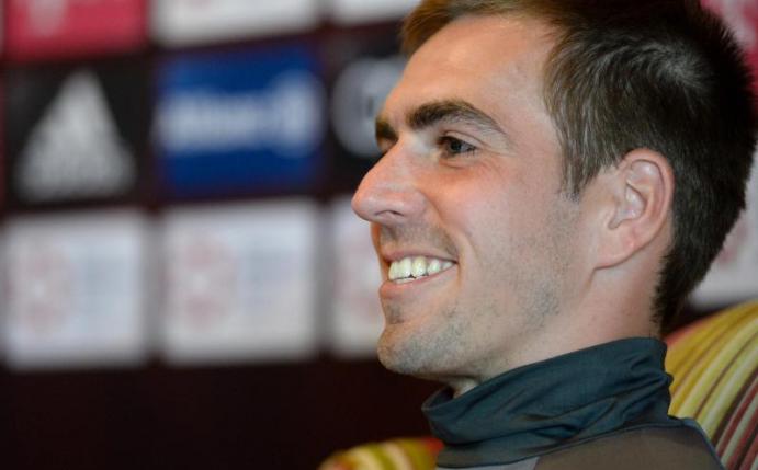 Kapitän Philipp Lahm wird sein 500. Spiel für den FC Bayern München bestreiten. Foto: Andreas Gebert