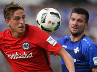 Eintracht Frankfurt hat aus 2016 noch eine Rechnung mit dem SV Darmstadt 98 zu begleichen. Foto: Arne Dedert Eintracht Frankfurt hat aus 2016 noch eine Rechnung mit dem SV Darmstadt 98 zu begleichen. Foto: Arne Dedert