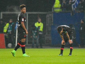 Die Mannschaft von Bayer Leverkusen hat eine unerwartete Niederlage beim Hamburger SV kassiert. Foto: Axel Heimken Die Mannschaft von Bayer Leverkusen hat eine unerwartete Niederlage beim Hamburger SV kassiert. Foto: Axel Heimken