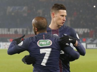Julian Draxler gewann mit Paris Saint-Germain in Dijon 3:1. Foto: Michel Euler Julian Draxler gewann mit Paris Saint-Germain in Dijon 3:1. Foto: Michel Euler
