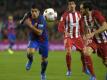 Suarez (l.) schoss Barcelona im Camp Nou in Führung