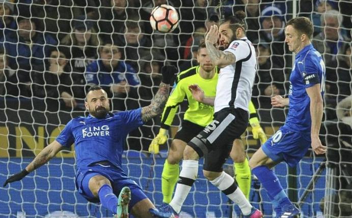 Leicester City setzte sich in der Verlängerung gegen Derby County durch. Foto: Rui Vieira