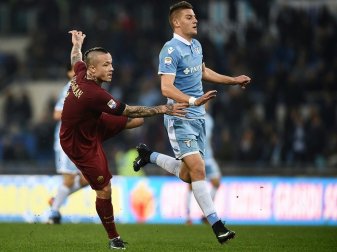 Das römische Derby findet abends statt Das römische Derby findet abends statt