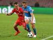 Emanuele Giaccherini (r) erzielte den Treffer zum 2:0-Endstand. Foto: Ciro Fusco/Archiv