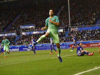 Luis Suarez erzielte gegen CD Alavés zwei Treffer. Foto: Alvaro Barrientos